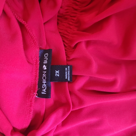 Fashion Bug Red Sleeveless Top Sz.2X - Picture 7 of 8